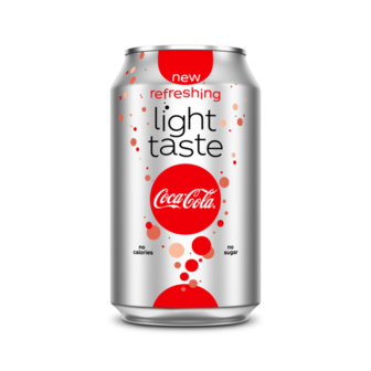 Coca-Cola Light blik tray Deens 24x0,33L