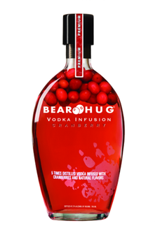 BEAR HUG Cranberry infused vodka 1,0 ltr
